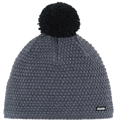 Produktbild von Eisbär Jamie Pompon MÜ Bommelmütze für Damen, Farbe:Dunkelgrau