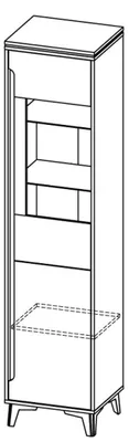 Image de Vitrine Buffet Armoire Étagère Style moderne Salon Collection Armoire murale Nouveau