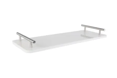 Produktbild von Cosy & Trendy Tablett Marmor 40x14 cm mit Silber Griffen