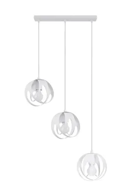 Zdjęcie produktu dla Lampa wisząca TULOS biała 3xE27x15W metal wym:117x50x16cm IP20 Sollux Lighting