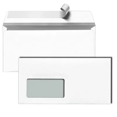 Produktbild von MAILmedia Briefumschläge DIN lang mit Fenster weiß haftklebend 500 St.