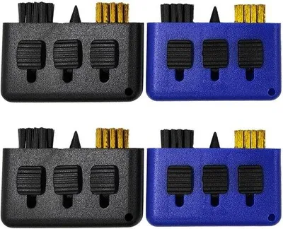 Zdjęcie produktu dla Akcesoria do czyszczenia kulek golfowych 3 w 1 - zestaw 4 sztuk - wytrzymałe i trwałe - akcesoria do czyszczenia kulek golfowych