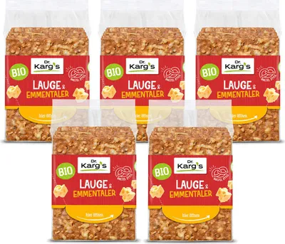 Obrázek produktu pro Dr. Karg'scelozrnný chléb s ementálem 160g 5 balení