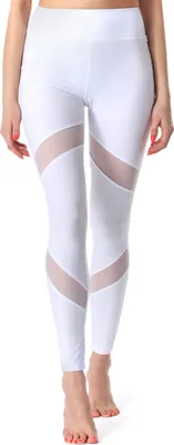 Image de Leggings longs de fitness pour femmes Merry Style MS10-233 (blanc, L)