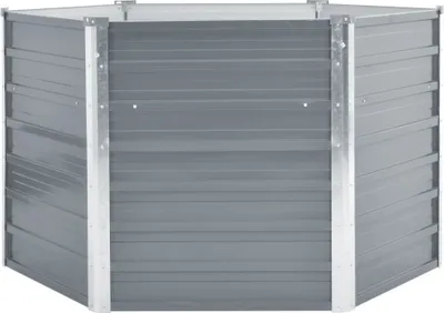 Produktbild von vidaXL Garten-Hochbeet Verzinkter Stahl 129x129x77 cm Grau