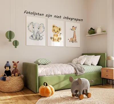 Immagine prodotto di Set di poster decorativi per pareti, motivo safari, composto da 3 elementi, formato A4, ideali per la cameretta dei bambini
