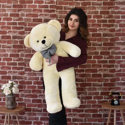 Produktbild von Pababo XXL Teddybär 100 cm – Großes Plüschtier Kuscheltier weich mit Schleife Geburtstag & Valentinstag