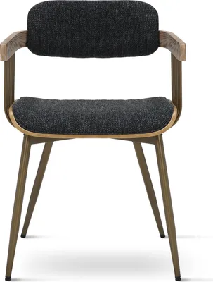 Produktbild von MASSIVMOEBEL24 Polsterstuhl 51x53x78 schwarz JANINA #02