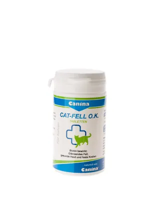 Produktbild von 125 g Canina Cat Fell O.K. Tabletten Katze