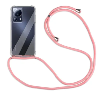 Produktbild von Handykette für Xiaomi 13 Lite Handyhülle mit Band Hülle mit Kordel Handy Tasche Rosa