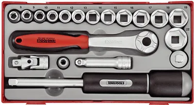 Produktbild von Teng Tools TT3819 19-teiliger 3/8" Steckschlüsselsatz