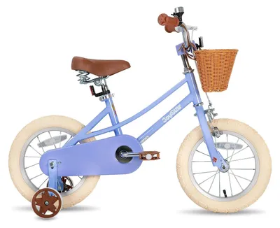 Image de Vélo pour enfant (fille) - Roues de 40 cm (16 pouces) - Avec roues d'appoint - Avec panier - Cadre en acier - Violet