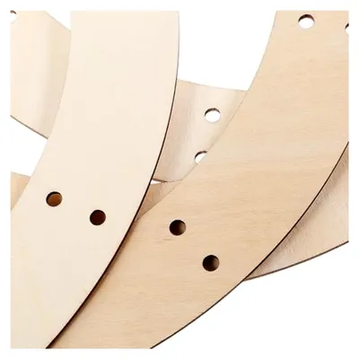 Produktbild von Holzkranzrohlinge 6 Stück Rund 20 cm Durchmesser Kranzbasis für Advents- und Dekokränze