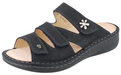 Produktbild von FINN COMFORT Mellow Grenada Damen Pantolette atlantic blau Nubukleder - Größe: 37