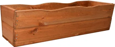 Zdjęcie produktu dla Drewniana skrzynia 64x22 cm brązowa