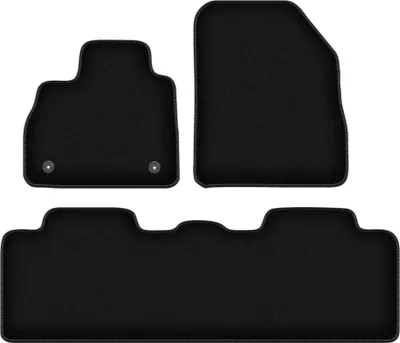 Immagine prodotto di Tappetini in velluto per Renault Espace V (2015-, minivan) neri, set 3 pz, con fissaggi