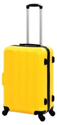 Produktbild von Hartschalen-Trolley-Set 3-teilig in Gelb aus ABS