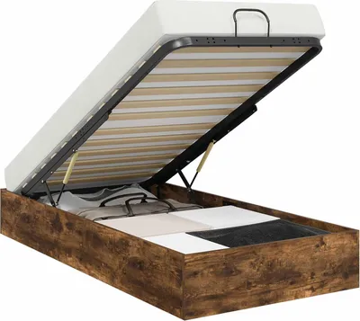 Obrázek produktu pro vidaXL Rám postele, barva dubového dřeva, rozměry 80,5 x 200 cm, materiál: dřevovláknitá deska