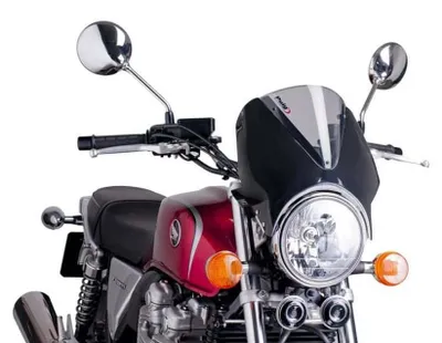 Produktbild von Windschild Puig Vision mit ABE für Triumph Bonneville T100, Honda CBF250, Suzuki GN250, Kawasaki W800, Yamaha SR500, Cagiva Raptor 125, Moto Guzzi V7 III Stone 750, Royal Enfield Continental GT 650