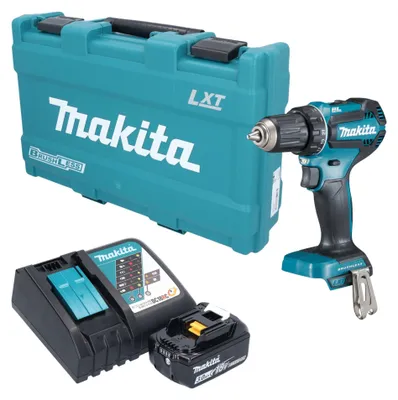 Produktbild von Makita DDF 485 RF1K Akku Bohrschrauber 18 V 50 Nm Brushless + 1x Akku 3,0 Ah + Ladegerät + Koffer