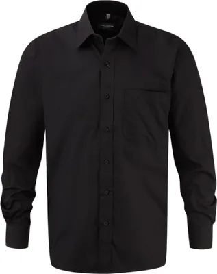 Produktbild von Russell Collection - Hemd für Herren Langärmlig PC6266 (XXL) (Schwarz)