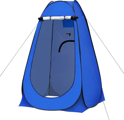 Produktbild von CLIPOP Pop up Duschzelt, Campingzelt, mit Tragetasche für Outdoor, Camping, 120x120x190 cm, Blau
