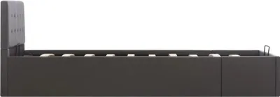 Obrázek produktu pro vidaXL Úložná postel Hydraulic Grey Faux Leather 100×200 cm