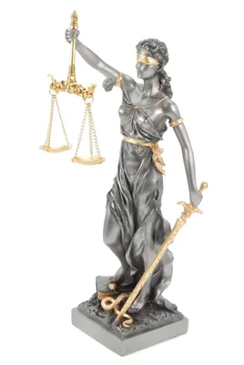 Produktbild von Veronese Justitia Figur 33cm Römische Göttin der Gerechtigkeit Statue Goldsilber