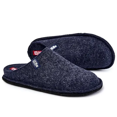 Produktbild von Klasické pánské pantofle Big Star KK176004 Námořnická modrá 41