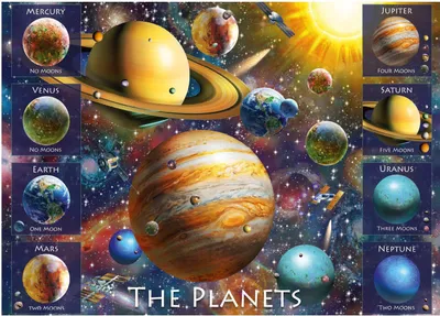 Obrázok produktu pre Dino - Puzzle Osem planét XXL - 500 dielikov