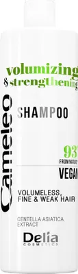 Zdjęcie produktu dla Cameleo Vegan wegański Szampon nadający objętość z ekstraktem z wąkrotki azjatyckiej, 400 ml