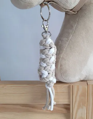 Produktbild von Hobby Horse Anbindeleine - weiß und beige