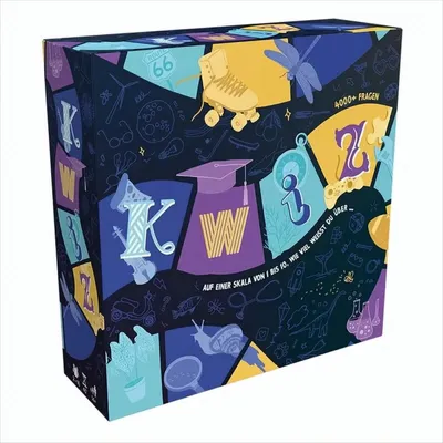 A colorful game box with various illustrations and text.
