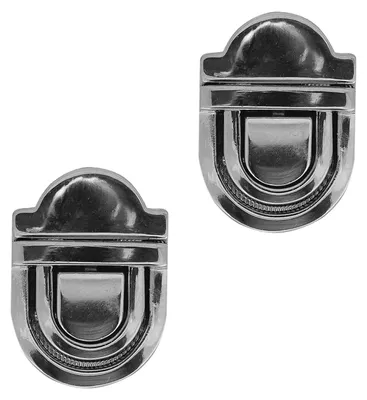 2 Mappenverschluss , silber 2.7 x 2.0 cm
