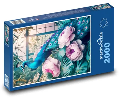 Produktbild von martinpuzzle - Puzzle 2000 Teile - Fantasiepfau