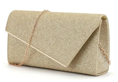 Imagen del producto de TTPSRY: Clutch elegante para mujer, bolso de cadena, tipo sobre, ideal para eventos y ocasiones especiales. También se puede usar como bolso de hombro