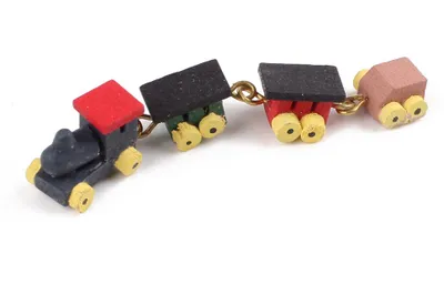 Produktbild von Adventskalender basteln und Weihnachtsdeko basteln mit Miniatur HOLZEISENBAHN
