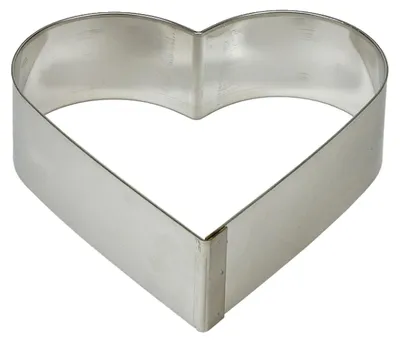 Immagine prodotto di Stampo per torte a forma di cuore, in alluminio, dimensioni 240 x 50 x 2 mm