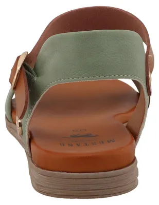 Produktbild von Mustang Damen Sandale Knöchelriemen flach Schnalle 26M0812002, Größe:40 EU, Farbe:Grün