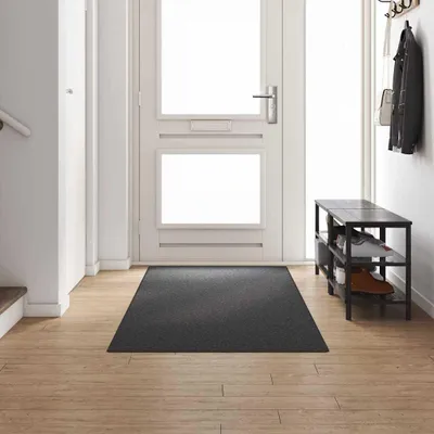 Image de Tapis Couloir Gris foncé 100 x 300 cm 100% Polypropylène