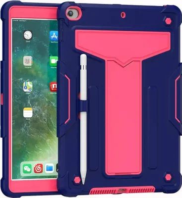 Image de Étui pour iPad 9/8/7 10.2" avec support et porte-stylet Rose