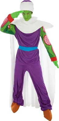 Produktbild von Piccolo-Kostüm Dragon Ball-Lizenzkostüm für Herren lila-grün - S