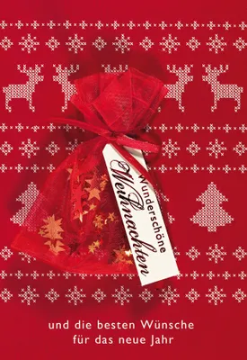 Produktbild von Weihnachten  Glückwunschkarte im Format 115 x 17cm mit Umschlag