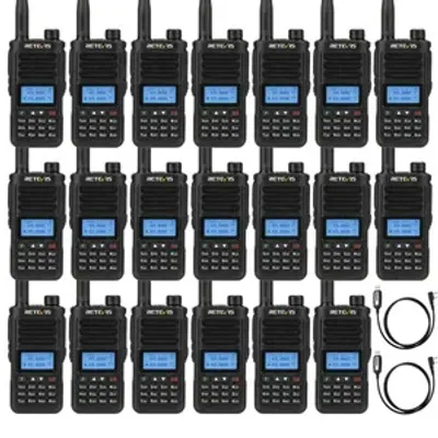 Produktbild von Retevis RA89 Amateurfunkgerät, Ham Radio mit Hochleistungs Dualband, IP68 Wasserdichtes, 2500mAh Akku, Langstrecken, Lärmminderung(20 Stück)