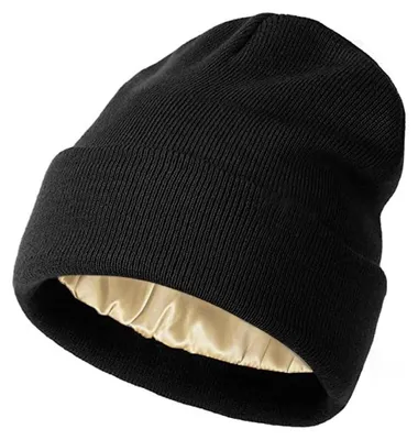 Immagine prodotto di Omgoods - Berretti beanie caldi con fodera in raso morbido