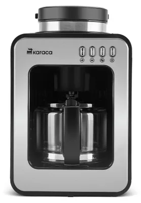Filterkaffeemaschine mit Mahlwerk, 0,56 l, 600 W, Edelstahl
