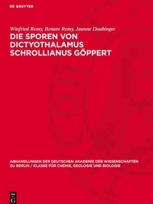 Produktbild von Die Sporen von Dictyothalamus Schrollianus Göppert