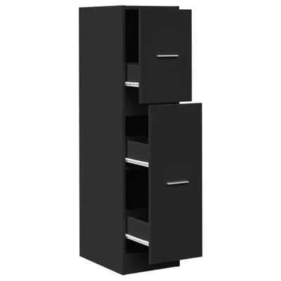 Immagine prodotto di Armadietto da Farmacia Nero 30x41x118 cm in Truciolato