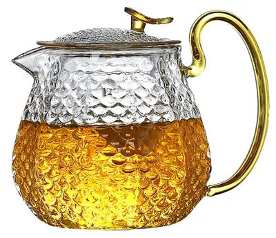 Image de SolidKeus - Théière en verre borosilicaté avec filtre et couvercle, 600 ml