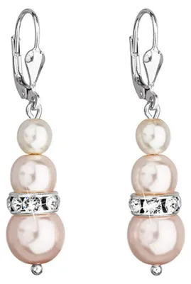 Image de Charmantes boucles d'oreilles en perles avec cristaux 31150.3